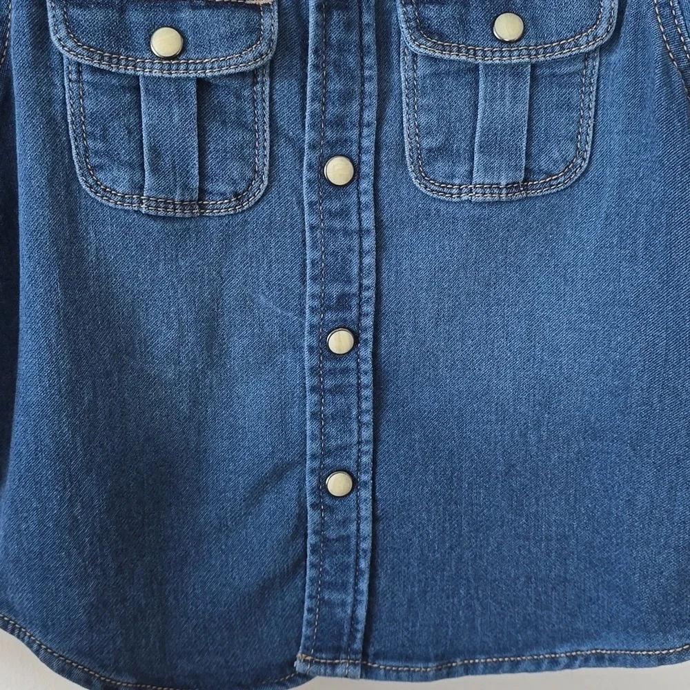 GAP Kids Denim Knit Shirt Dark Indigo 18-24 Months